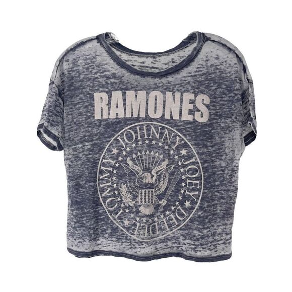 Ramones T-Shirt Burnout Material Bravado Size Small Gray Short Sleeve Band Tee - Picture 1 of 11
